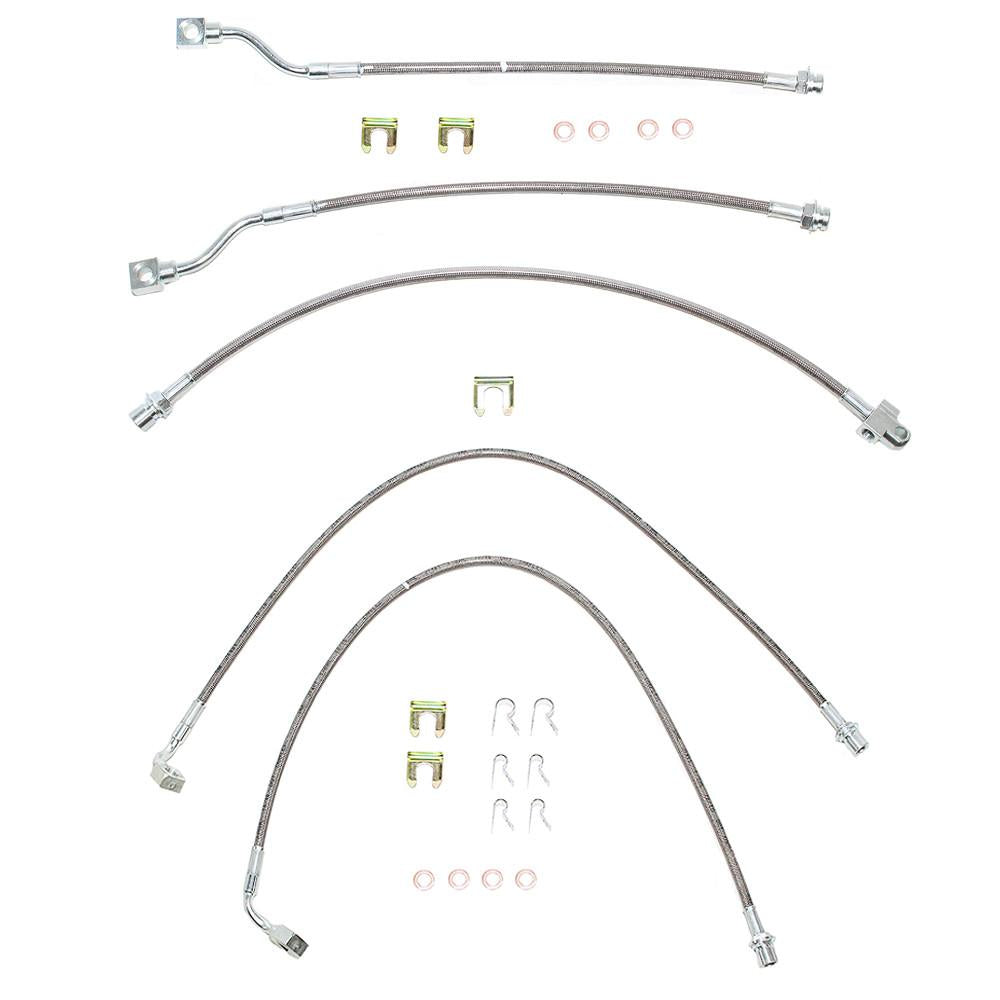 Brake Hose Kit GM Braided Stainless