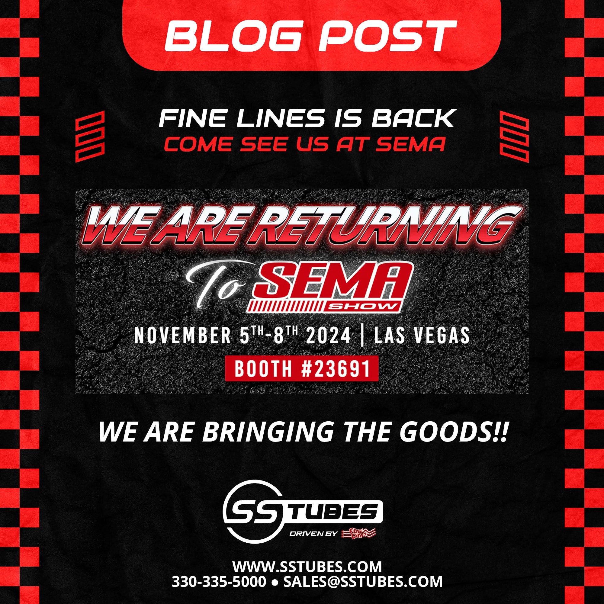 SSTubes is Coming Back to SEMA in 2024