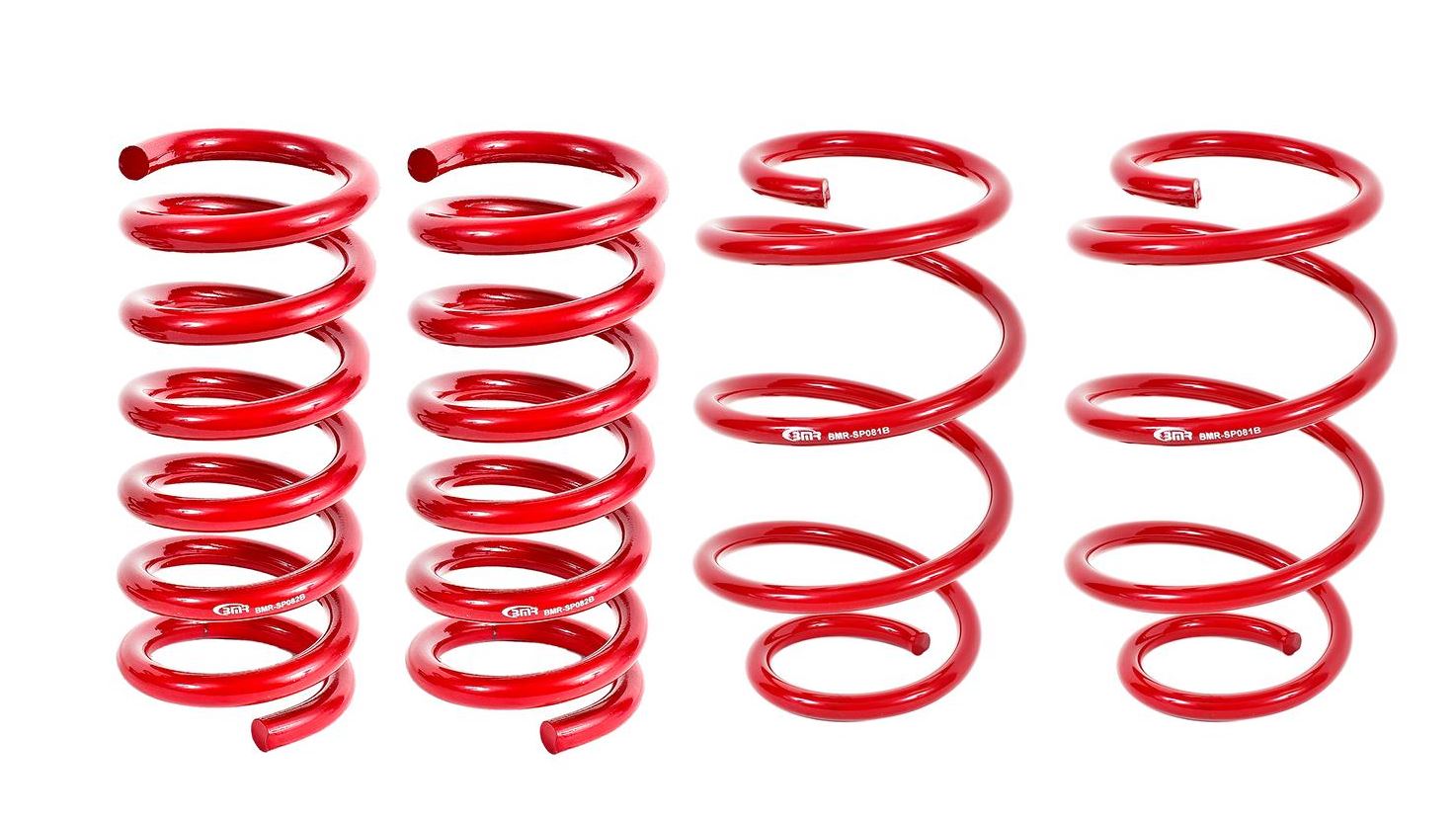 BMR 2015-2023 Mustang S550- SP080 - Lowering Springs, Set Of 4