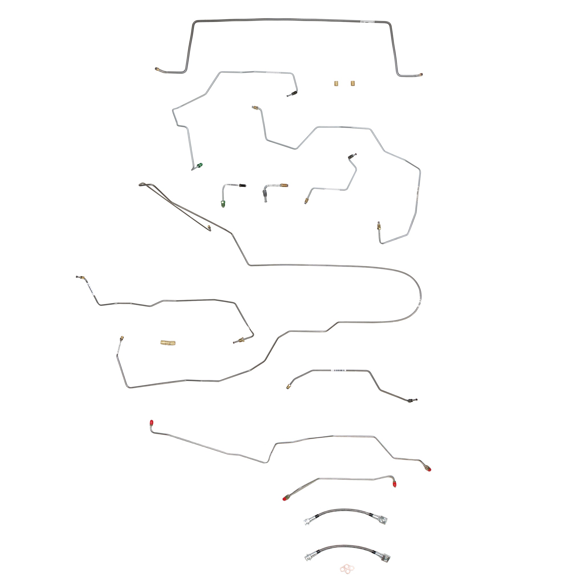 03-05 Liberty, 4WD, Traction Control, ABS; Complete Brake Line Kit