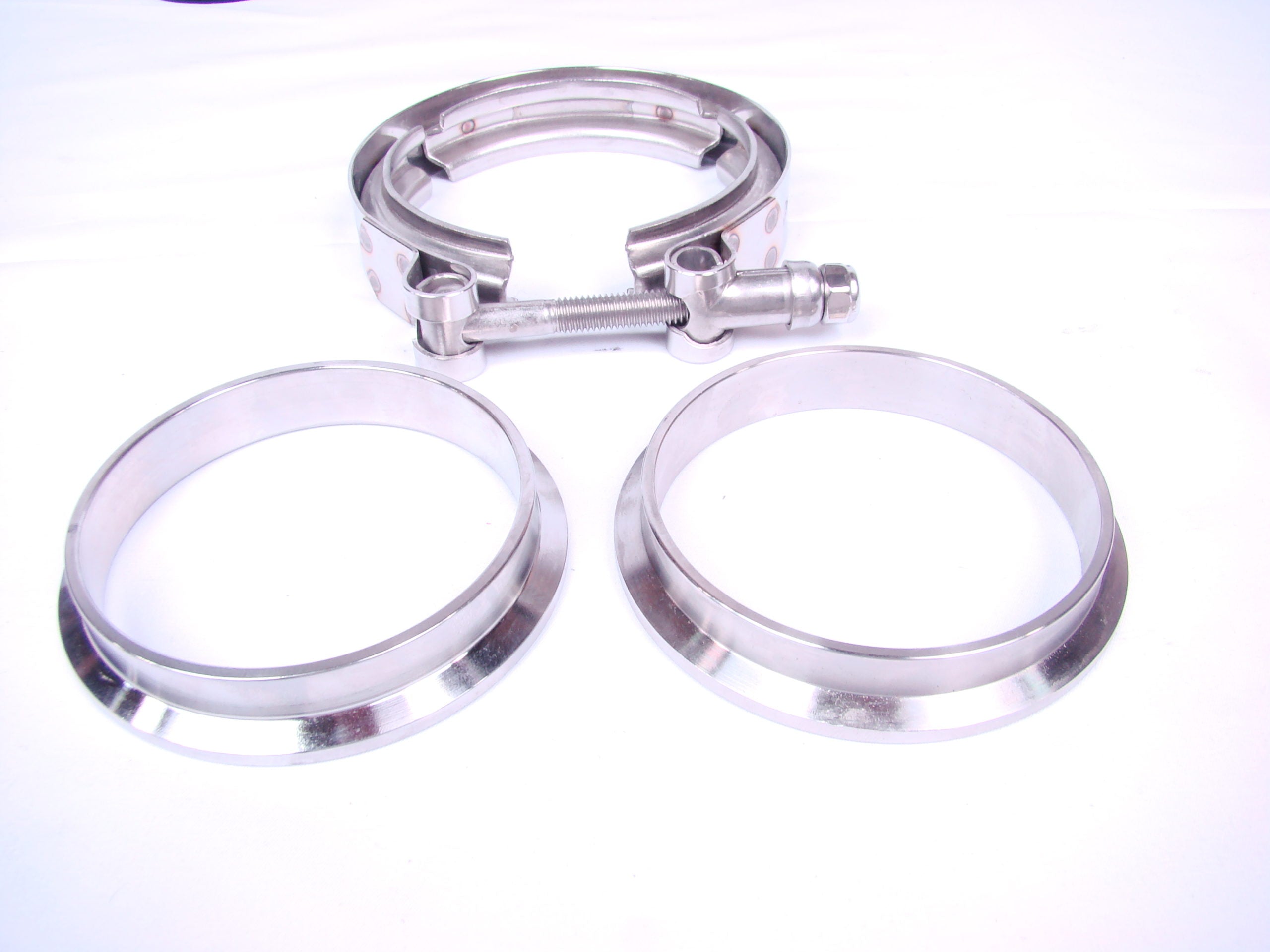 On 3 Performance V-Band Flange / SS Clamp Kit - 2.5"