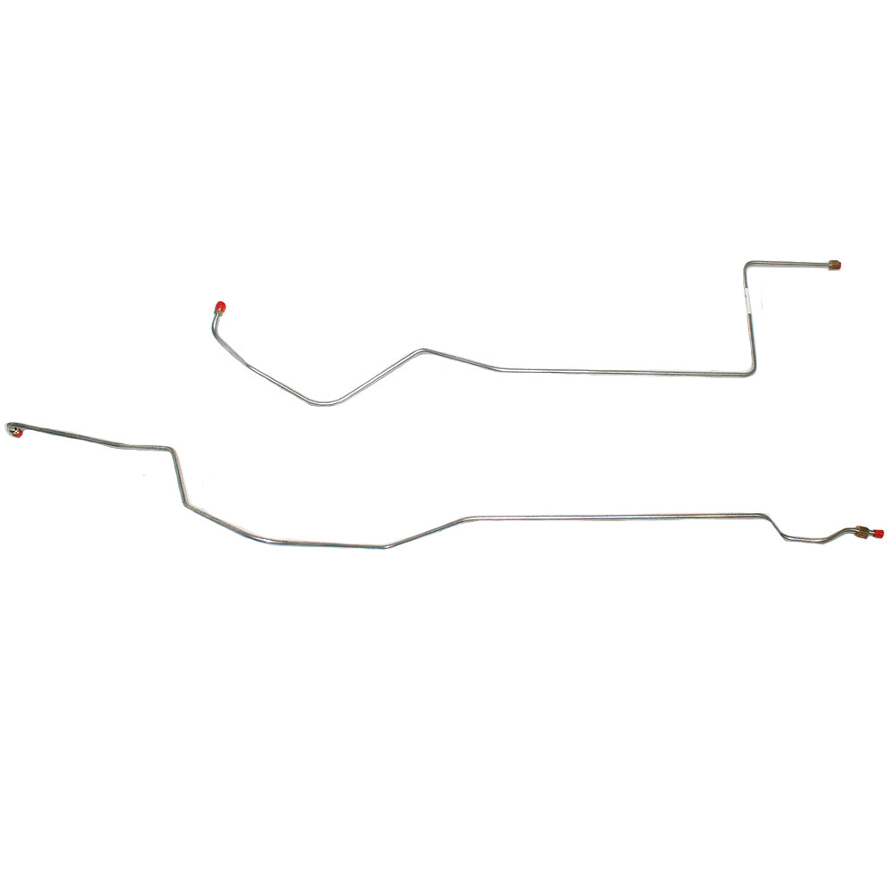 DTC6601SS- 66-67 Ford Fairlane w/ 8cyl, C6 Transmission; 2pc Transmission Cooler Line Set; Stainless - SSTubes