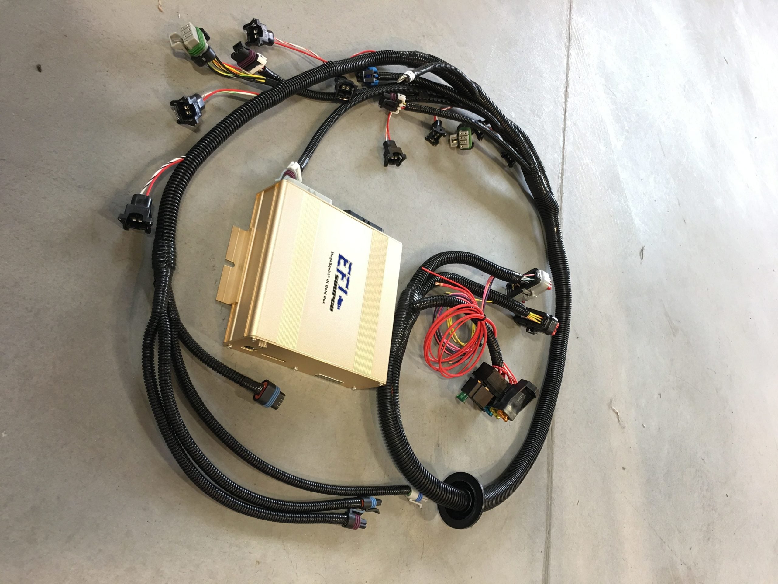 LSx Standalone ECU W/ Plug & Play Engine Wiring Harness - MS3 Gold Box