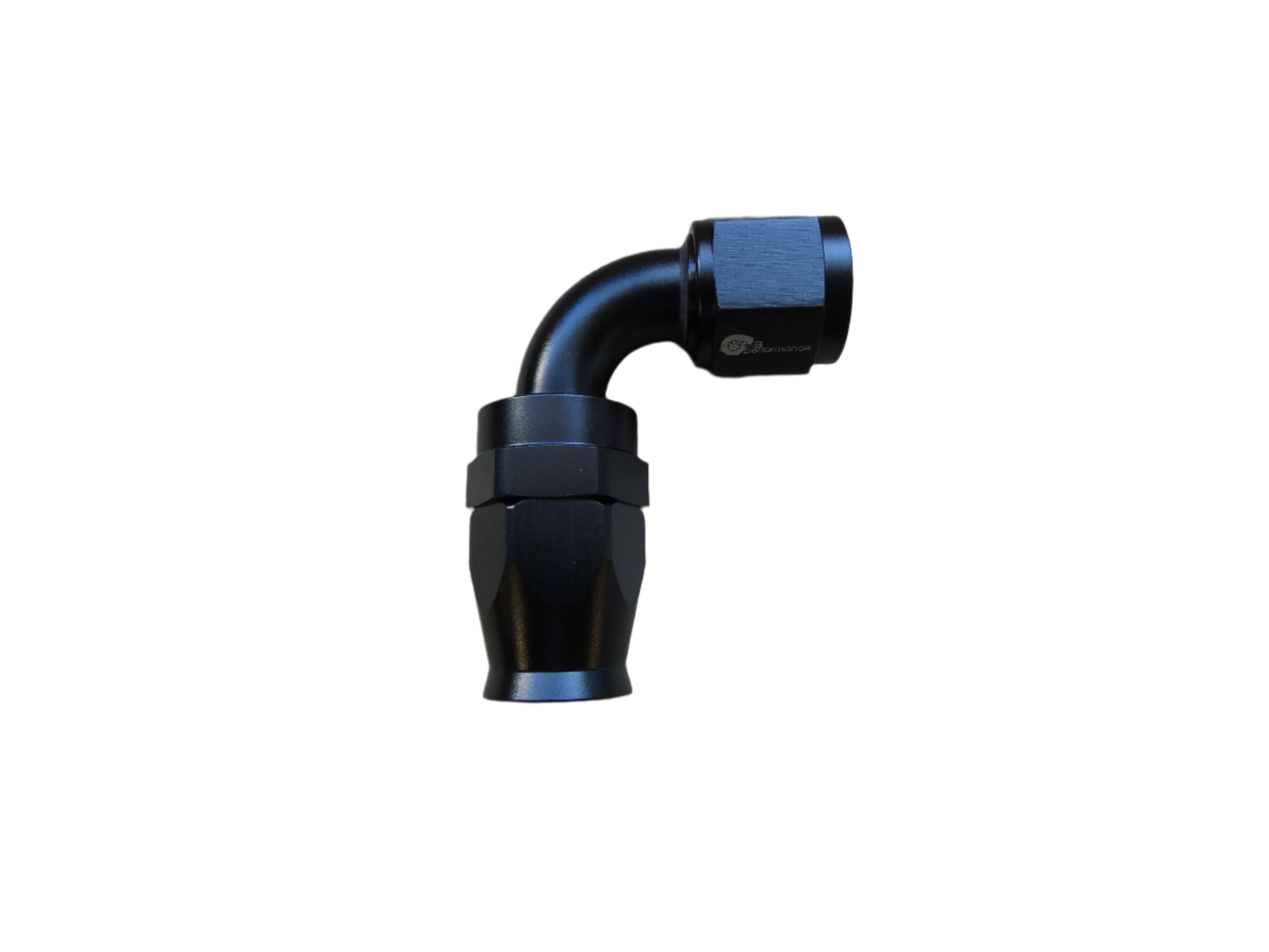 10an PTFE 90° Hose End- Black