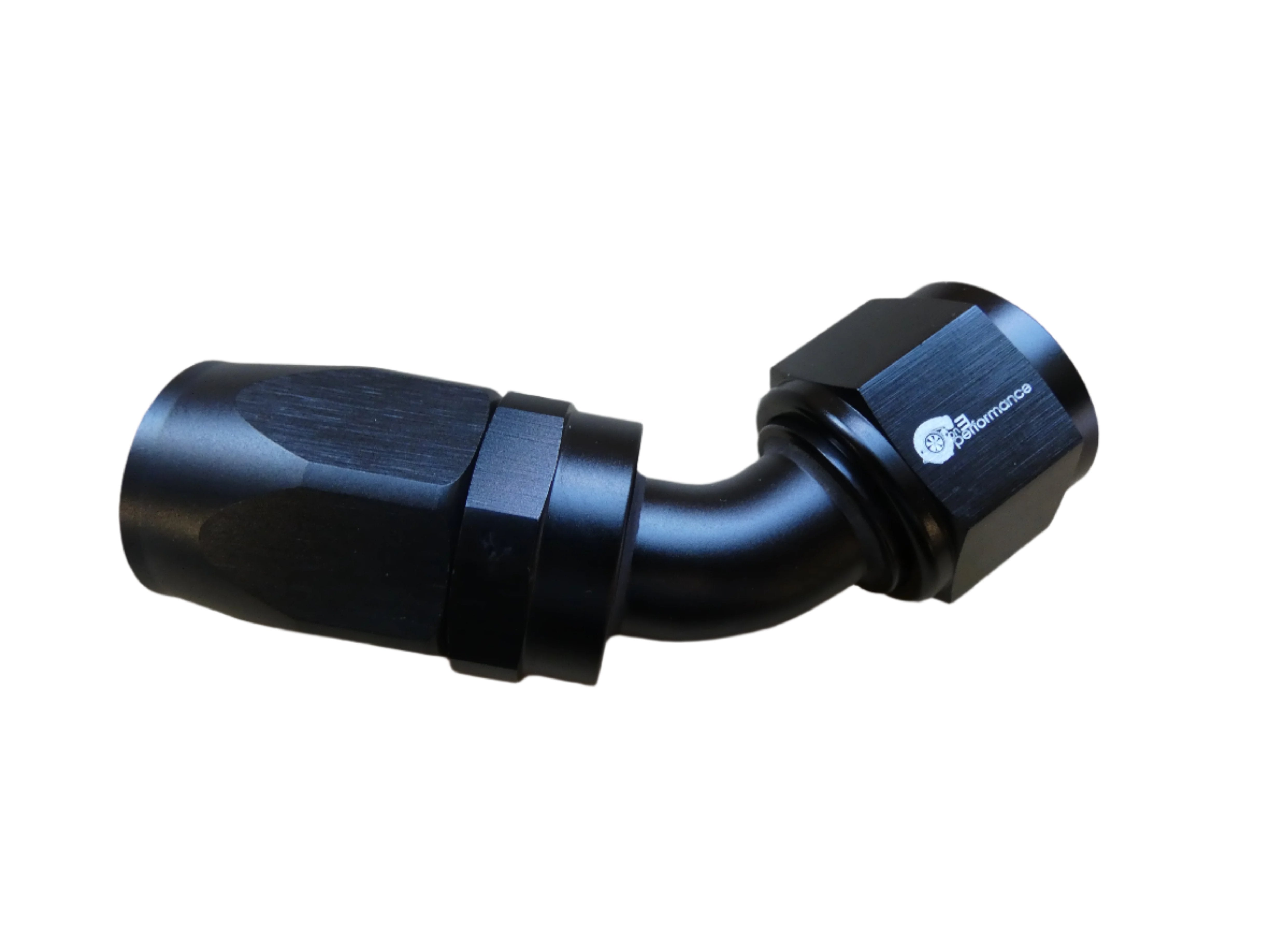 12an 45° Hose End- Black