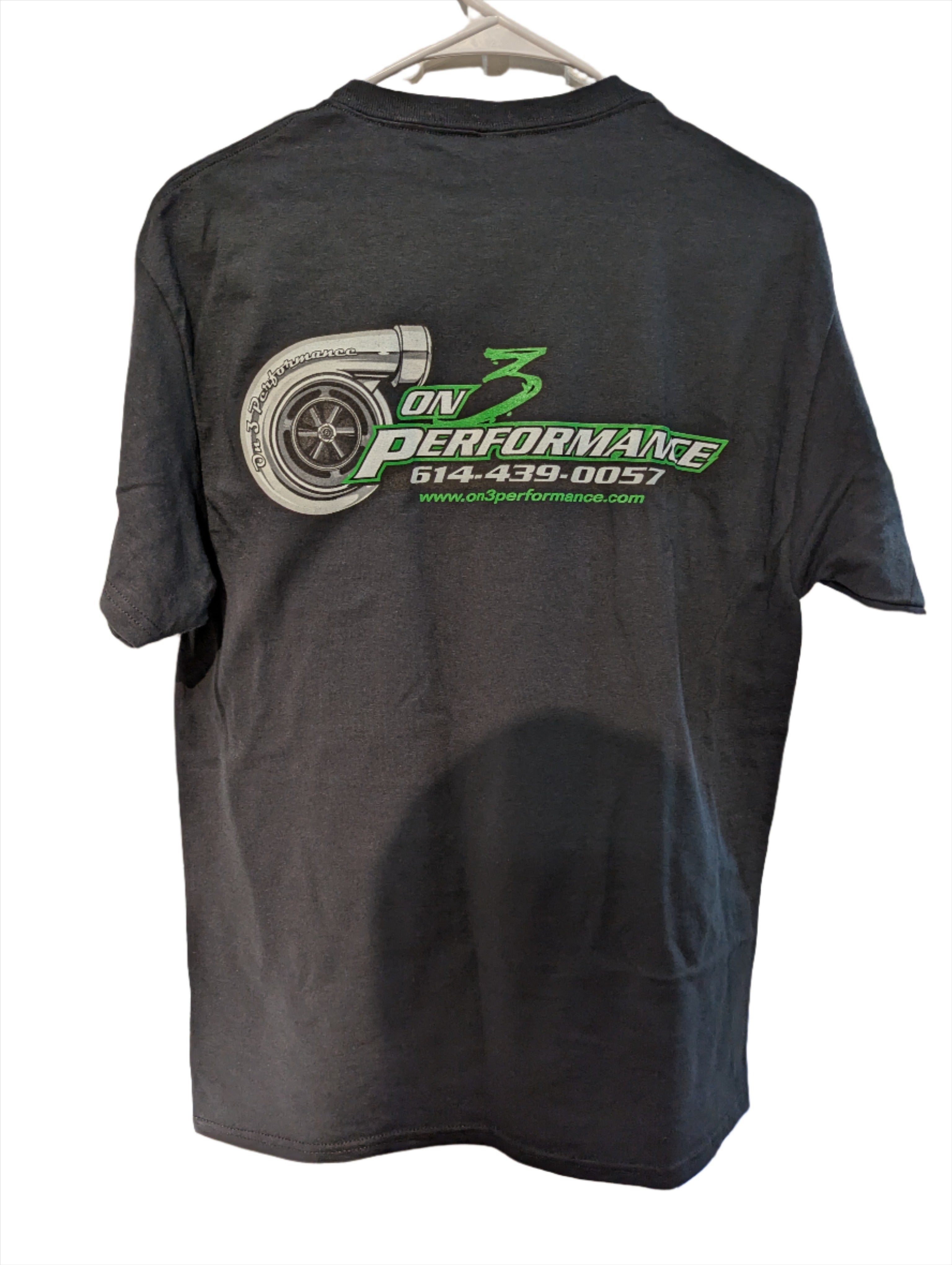 On 3 Performance Black Shop T-Shirt *Choose from 3 different logo colors*