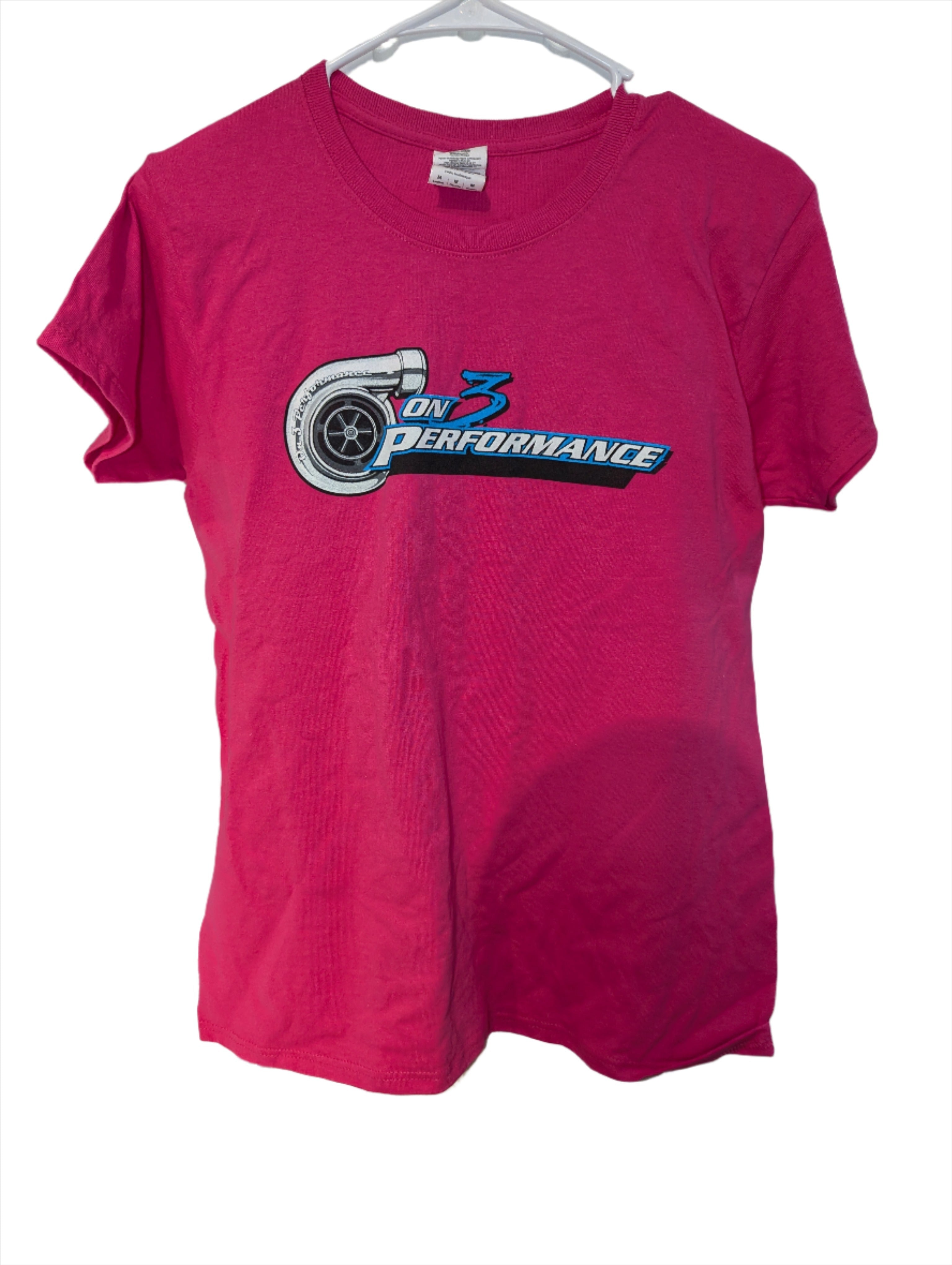 On 3 Performance Women's Hot Pink Shop T-Shirt