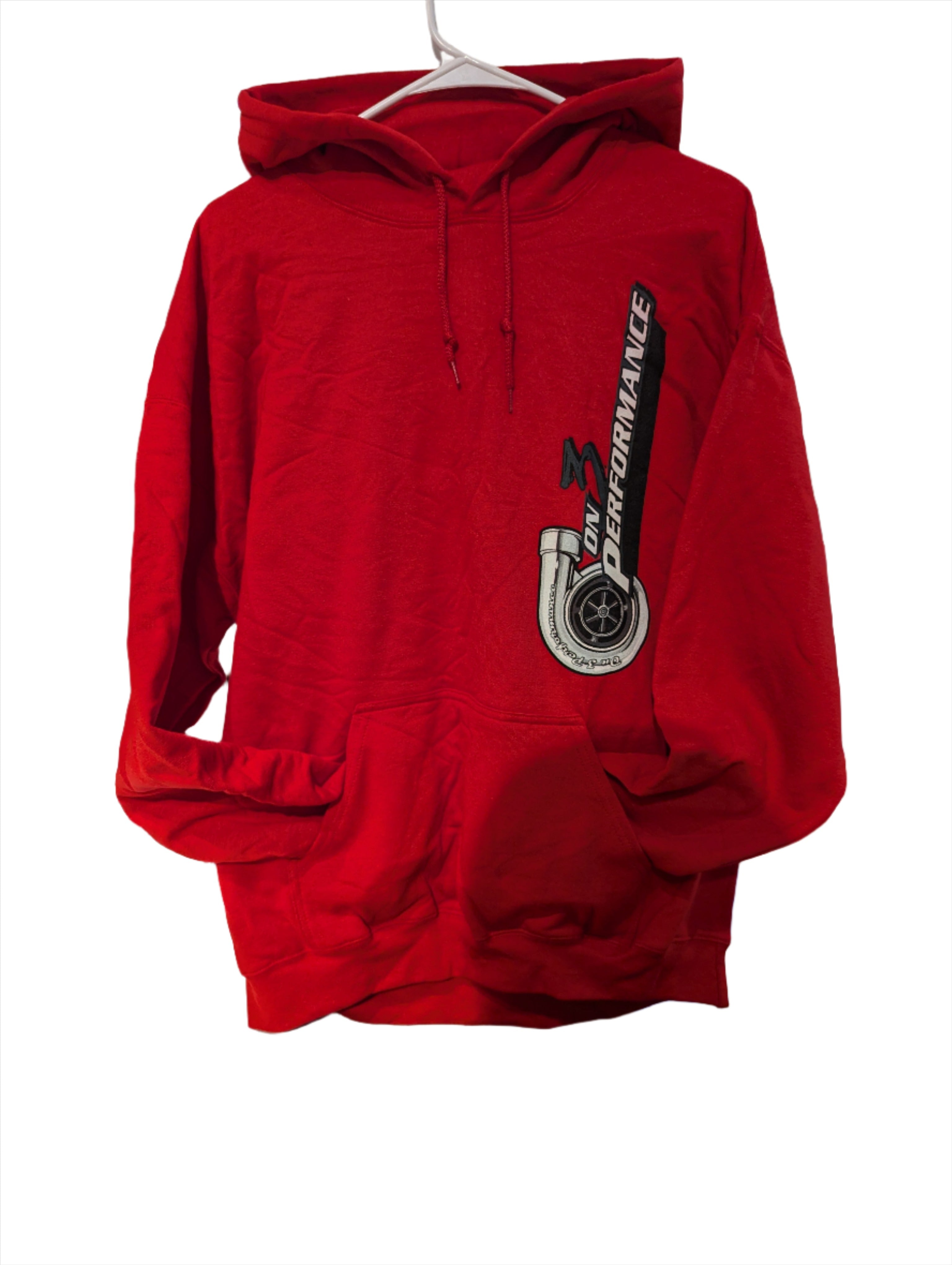 On 3 Performance Red Hoodie