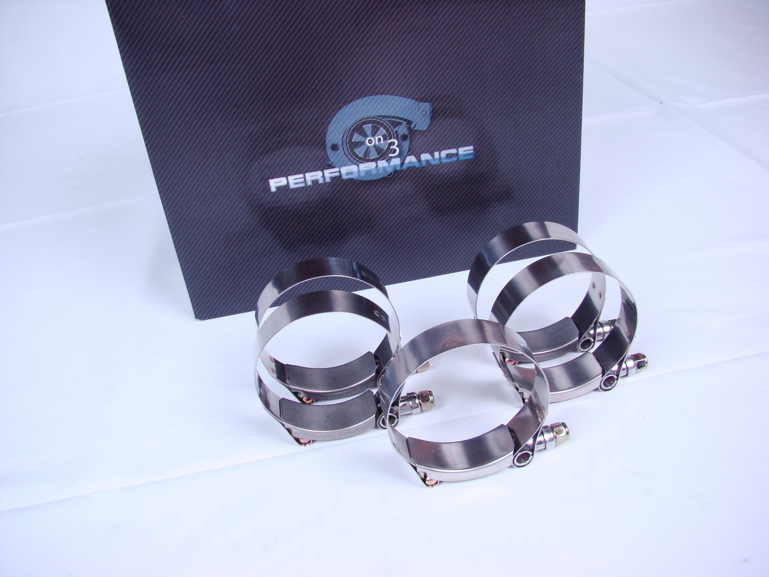 On 3 Performance 2.5" Stainless T-Bolt Clamp - Set 2pc