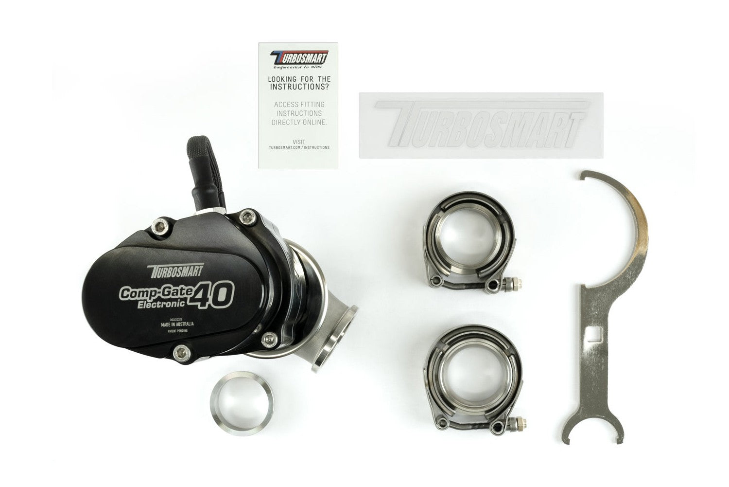 Turbosmart GenV Electronic CompGate40 Electronic External Wastegate