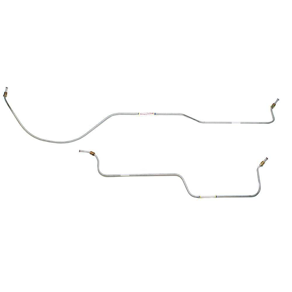 SRA6401SS- 64-66 Ford Thunderbird; 2pc Rear Axle Brake Line Set; Stainless - SSTubes